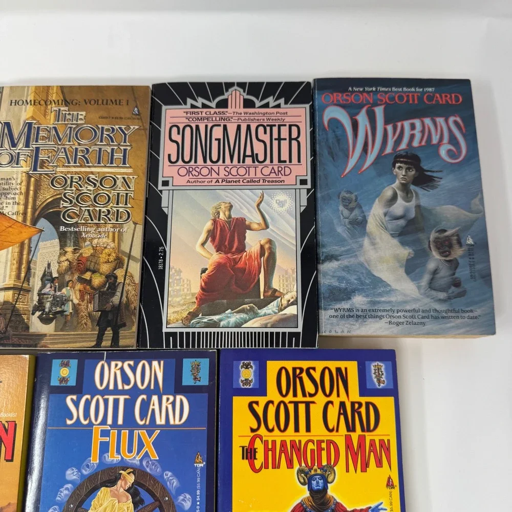 Orson Scott Book Lot of 11 Books Speaker for the Dead, Seventh Son, The Memory..